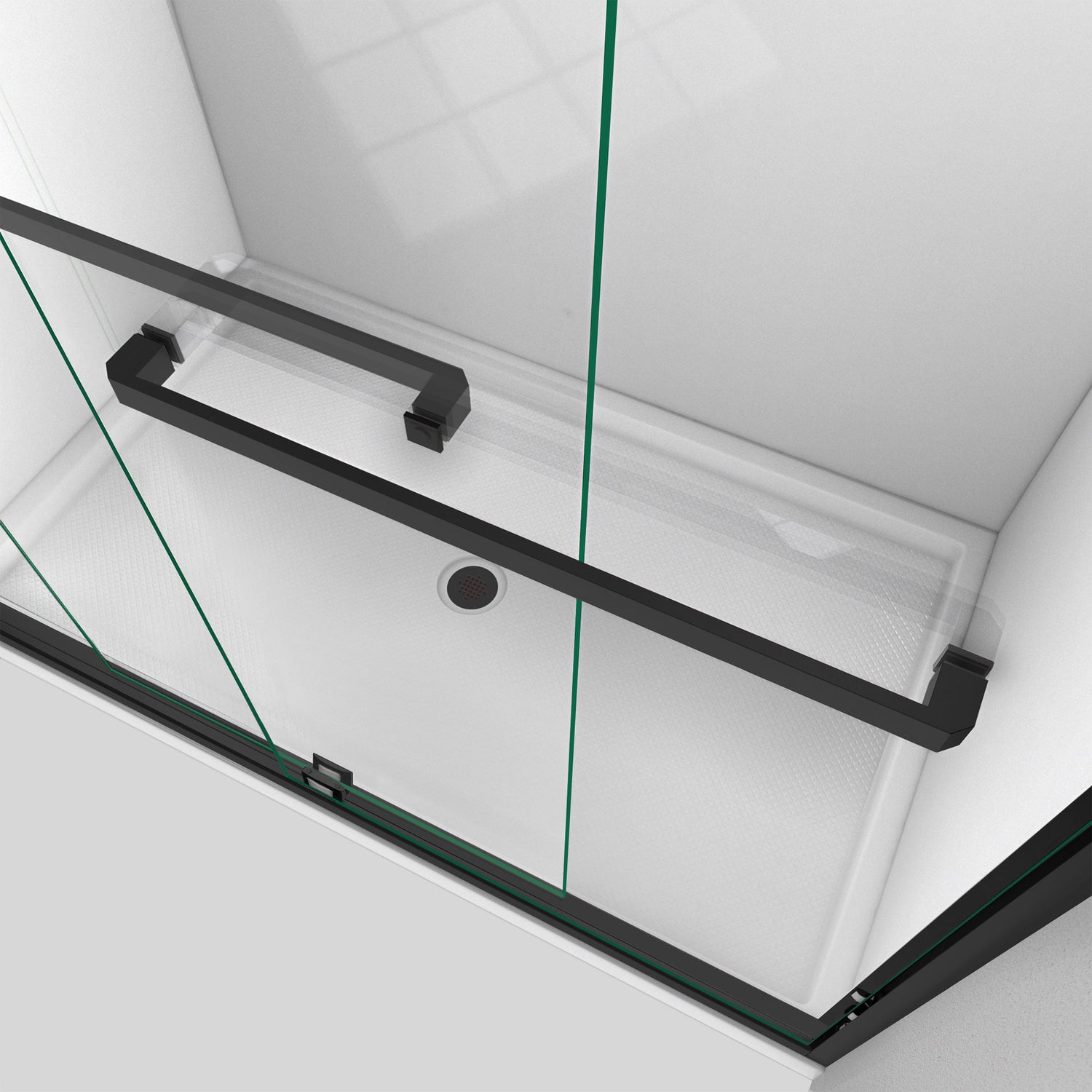 DreamLine Encore 56-60 in. W x 58 in. H Semi-Frameless Bypass Tub Door in Satin Black