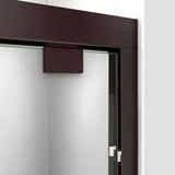 DreamLine Encore 30 in. D x 60 in. W x 78 3/4 in. H Bypass Shower Door in Oil Rubbed Bronze and Left Drain Biscuit Base Kit
