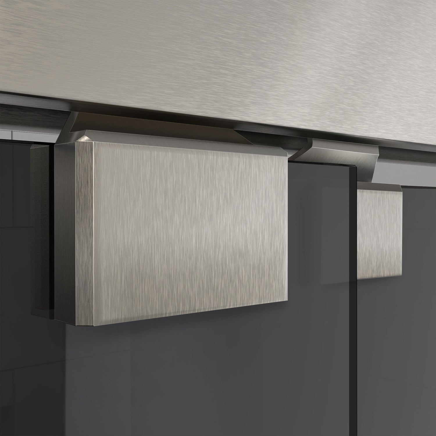 DreamLine Encore 56-60 in. W x 76 in. H Semi-Frameless Bypass Sliding Shower Door in Brushed Nickel and Gray Glass