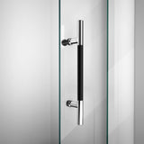 DreamLine Enigma-XT 56-60 in. W x 76 in. H Fully Frameless Sliding Shower Door in Tuxedo Finish