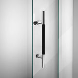 DreamLine Enigma-XO 56-60 in. W x 76 in. H Frameless Clear Glass Sliding Shower Door in Polished Tuxedo