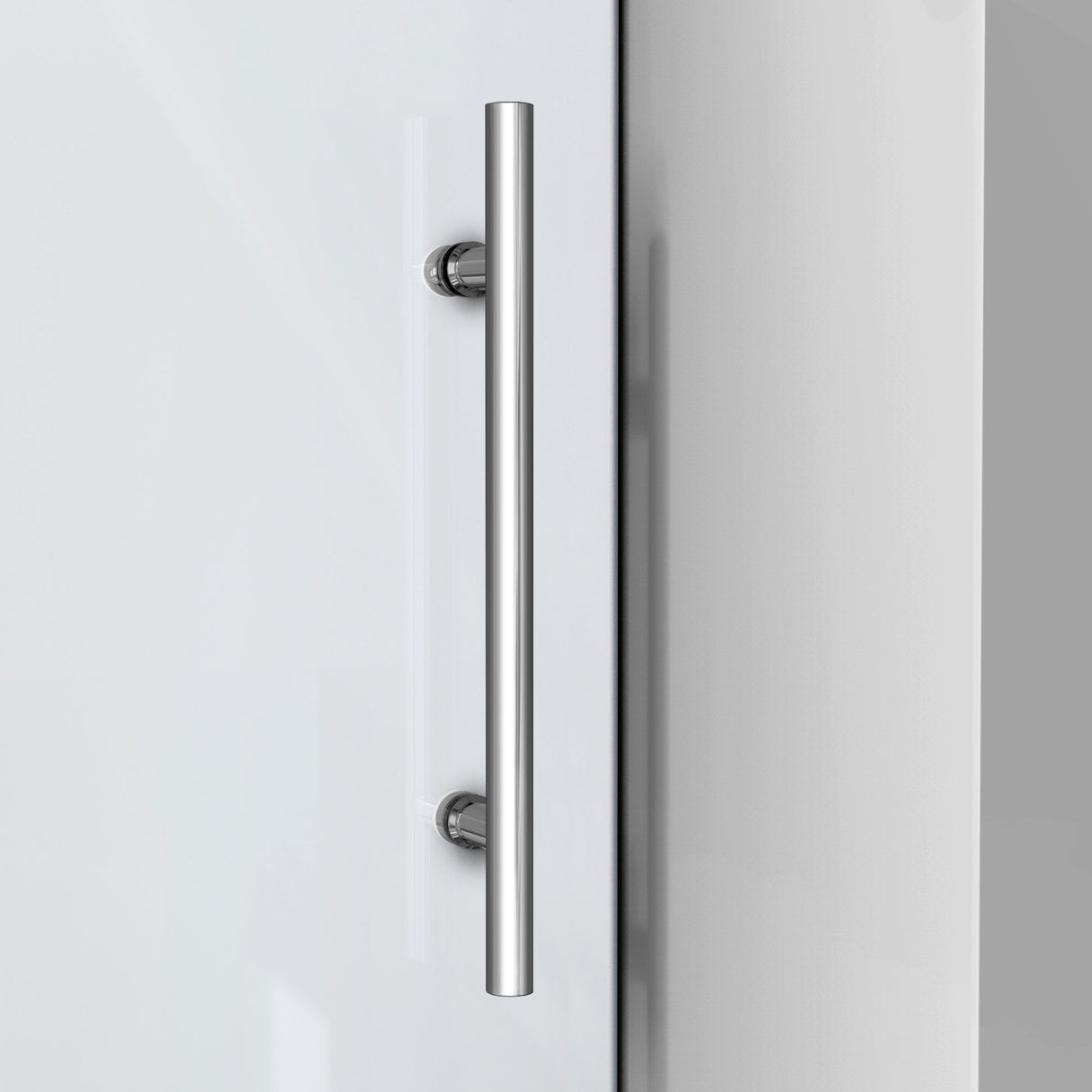 DreamLine Enigma-XO 34 1/2 in. D x 68 3/8-72 3/8 in. W x 76 in. H Frameless Shower Enclosure in Polished Stainless Steel