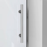 DreamLine Enigma-XO 56-60 in. W x 76 in. H Fully Frameless Sliding Shower Door in Polished Stainless Steel