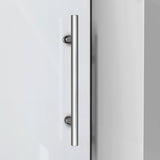 DreamLine Enigma-XO 32 1/2 in. D x 68 3/8-72 3/8 in. W x 76 in. H Frameless Shower Enclosure in Polished Stainless Steel