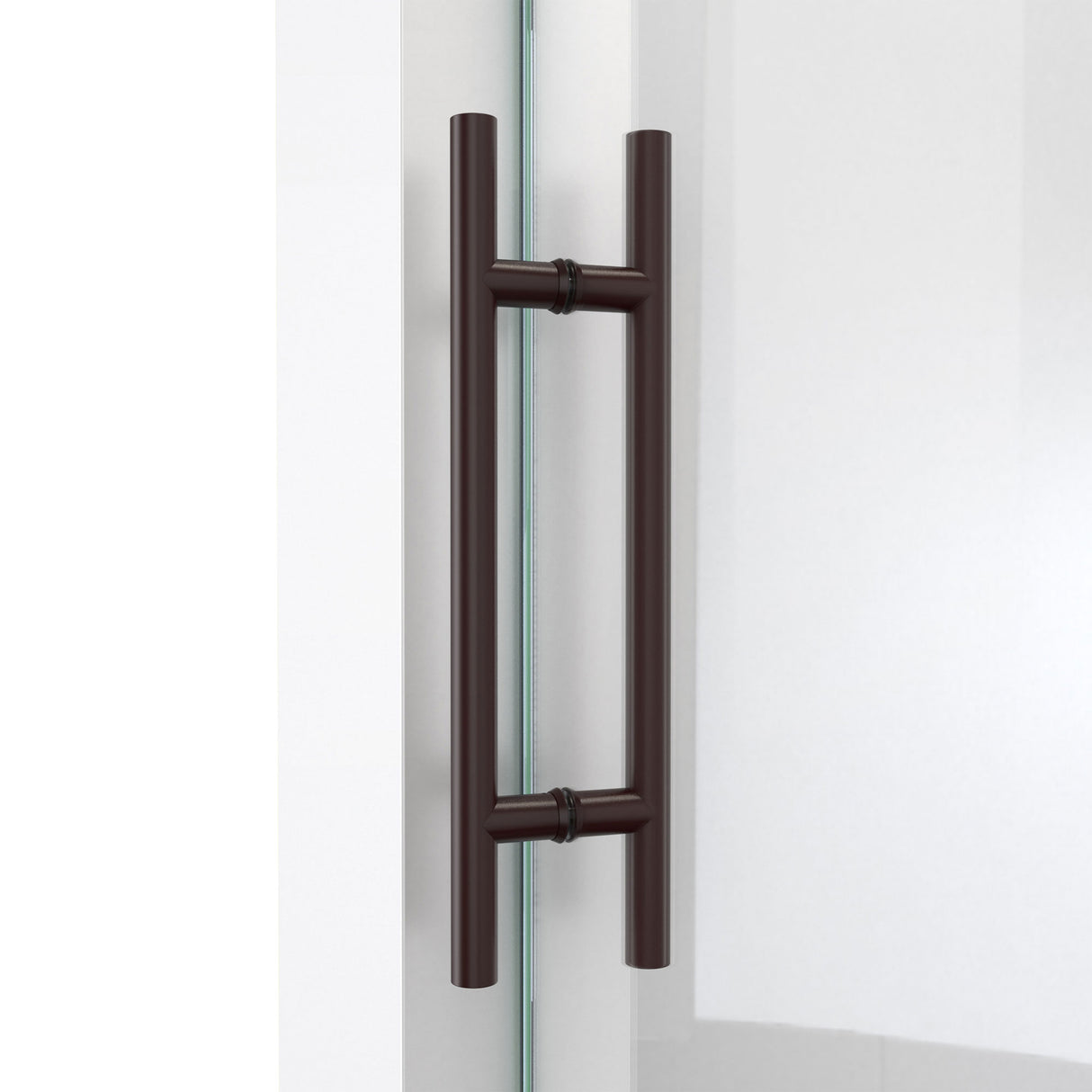 DreamLine Enigma-X 34 1/2 in. D x 72 3/8 in. W x 76 in. H Clear Sliding Shower Enclosure in Oil Rubbed Bronze
