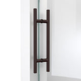 DreamLine Enigma-X 68-72 in. W x 76 in. H Clear Sliding Shower Door in Oil Rubbed Bronze