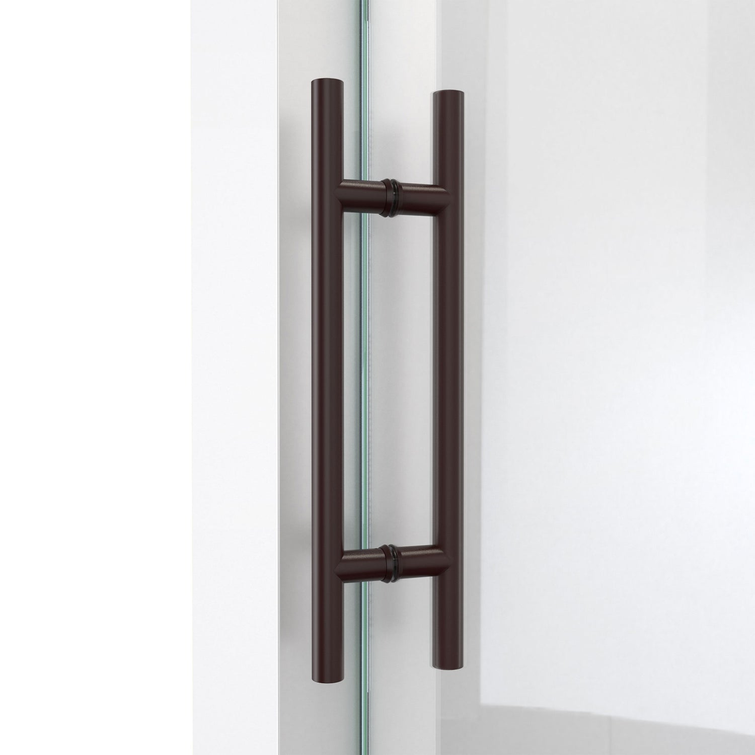 DreamLine Enigma-X 32 1/2 in. D x 48 3/8 in. W x 76 in. H Clear Sliding Shower Enclosure in Oil Rubbed Bronze