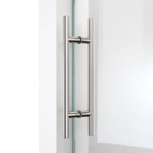 DreamLine Enigma-X 56-60 in. W x 76 in. H Clear Sliding Shower Door in Polished Stainless Steel