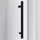DreamLine Enigma Air 56-60 in. W x 62 in. H Frameless Sliding Tub Door in Satin Black