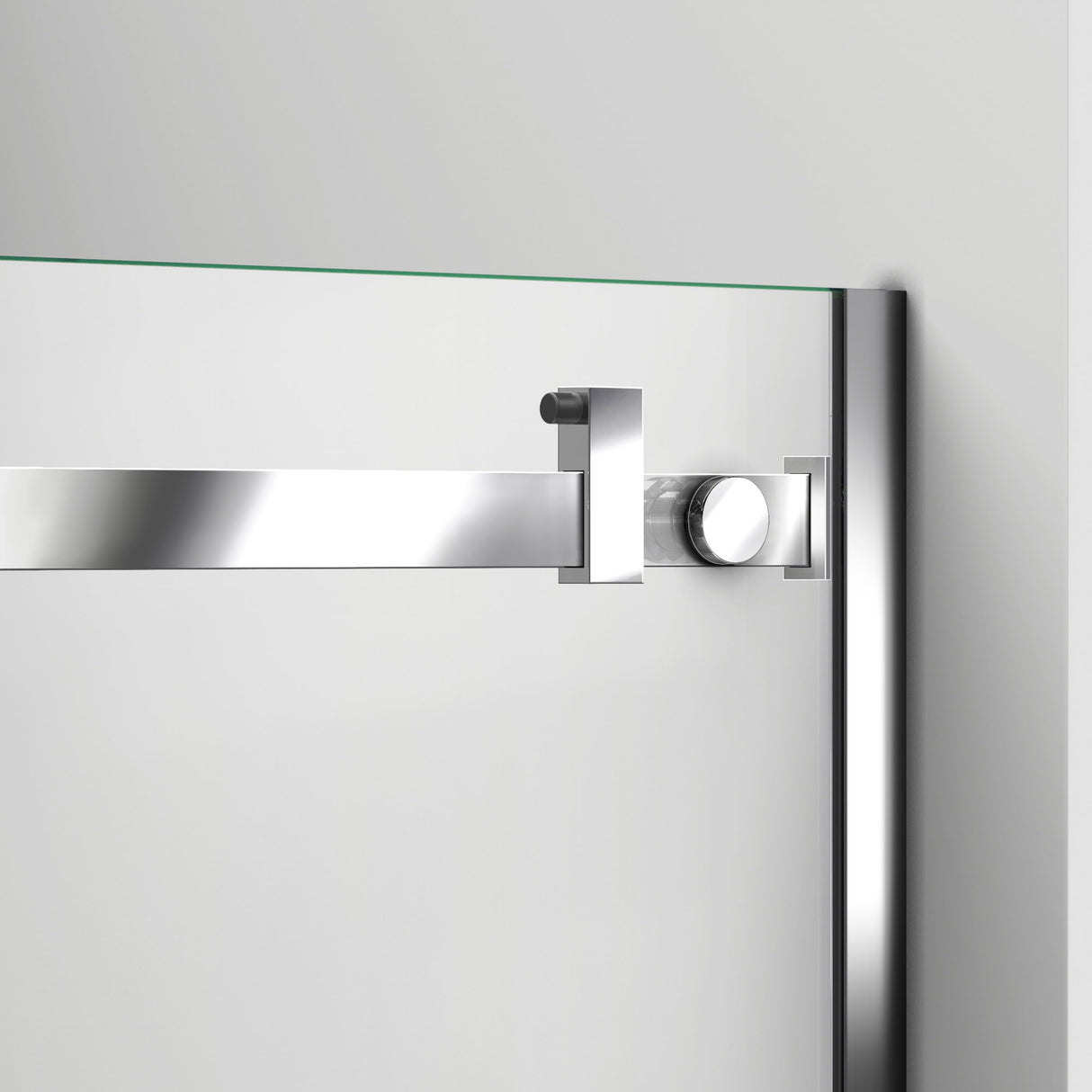 DreamLine Enigma Air 44-48 in. W x 76 in. H Frameless Sliding Shower Door in Brushed Stainless Steel