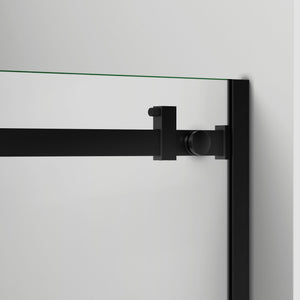 DreamLine Enigma Air 56-60 in. W x 76 in. H Frameless Sliding Shower Door in Satin Black
