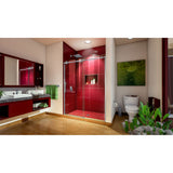 DreamLine Enigma Sky 56-60 in. W x 76 in. H Frameless Sliding Shower Door in Brushed Stainless Steel