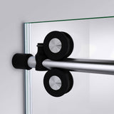 DreamLine Enigma-XO 56-60 in. W x 76 in. H Frameless Clear Glass Sliding Shower Door in Brushed Tuxedo