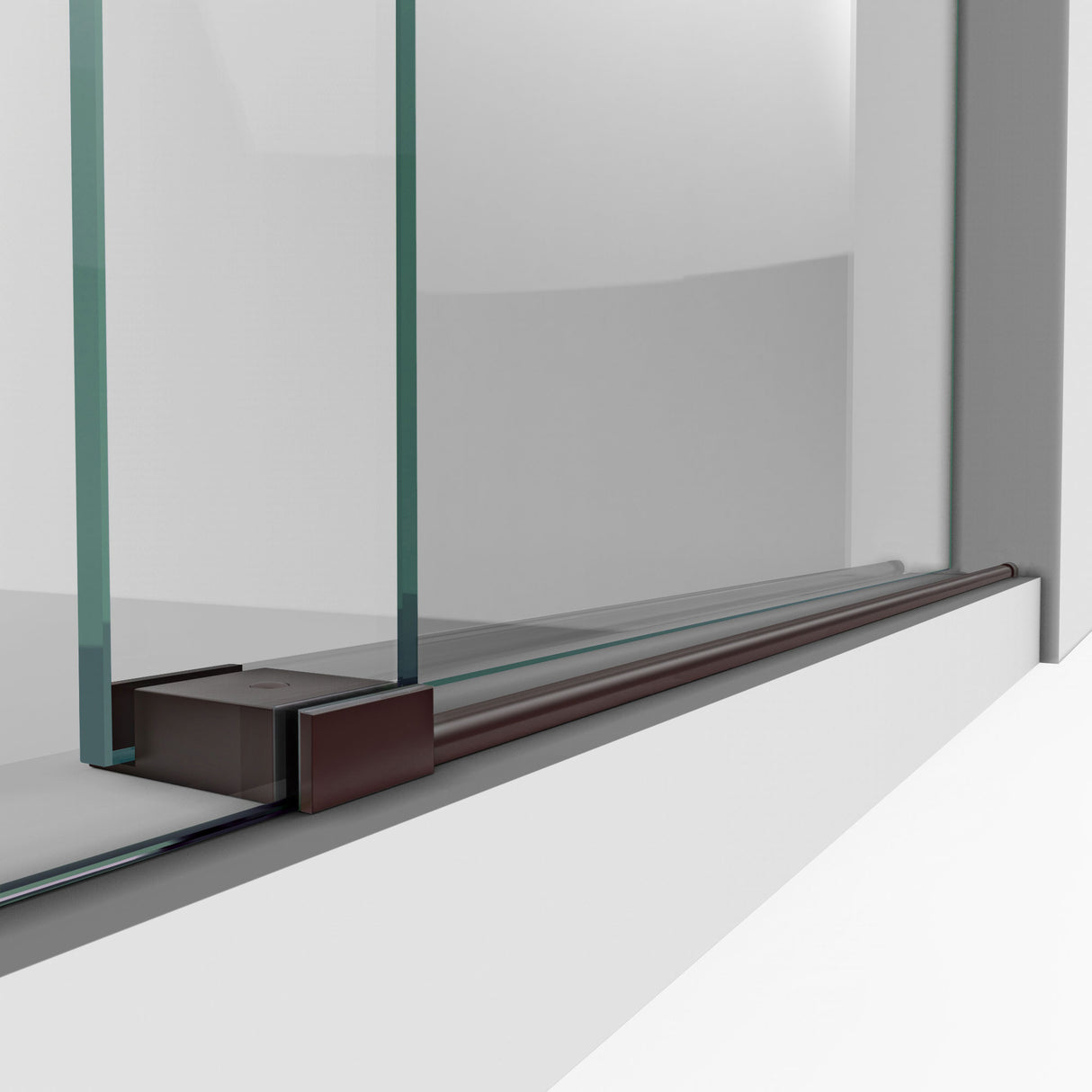 DreamLine Enigma-XO 68-72 in. W x 76 in. H Fully Frameless Sliding Shower Door in Oil Rubbed Bronze