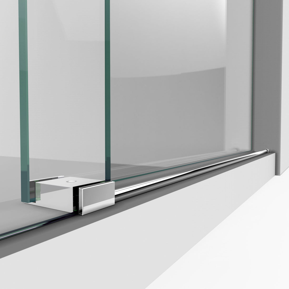 DreamLine Enigma-XO 32 1/2 in. D x 50-54 in. W x 76 in. H Frameless Shower Enclosure in Polished Stainless Steel