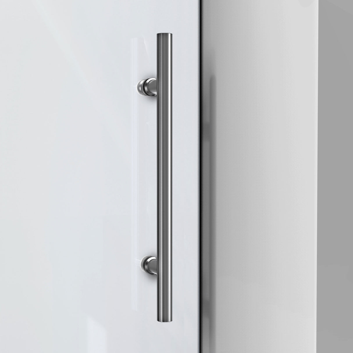 DreamLine Enigma-X 68-72 in. W x 76 in. H Clear Sliding Shower Door in Brushed Stainless Steel