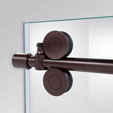 DreamLine Enigma-XO 34 1/2 in. D x 50-54 in. W x 76 in. H Frameless Shower Enclosure in Oil Rubbed Bronze Stainless Steel