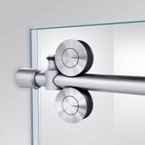 DreamLine Enigma-XO 32 1/2 in. D x 56 3/8-60 3/8 in. W x 76 in. H Frameless Shower Enclosure in Brushed Stainless Steel
