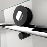 DreamLine Enigma-XT 56-60 in. W x 76 in. H Fully Frameless Sliding Shower Door in Tuxedo Finish