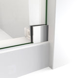 DreamLine Enigma-X 55-59 in. W x 62 in. H Clear Sliding Tub Door in Polished Stainless Steel