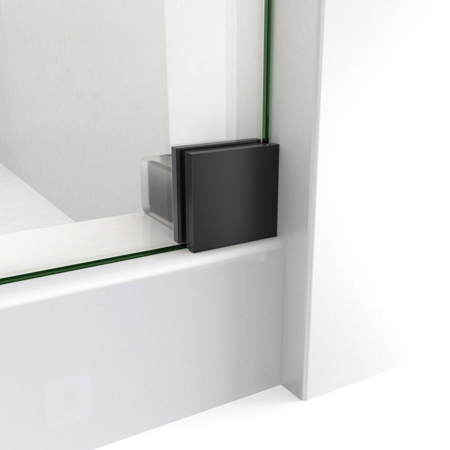 DreamLine Enigma-X 55-59 in. W x 62 in. H Clear Sliding Tub Door in Satin Black