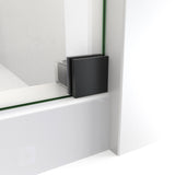 DreamLine Enigma-X 55-59 in. W x 62 in. H Clear Sliding Tub Door in Satin Black