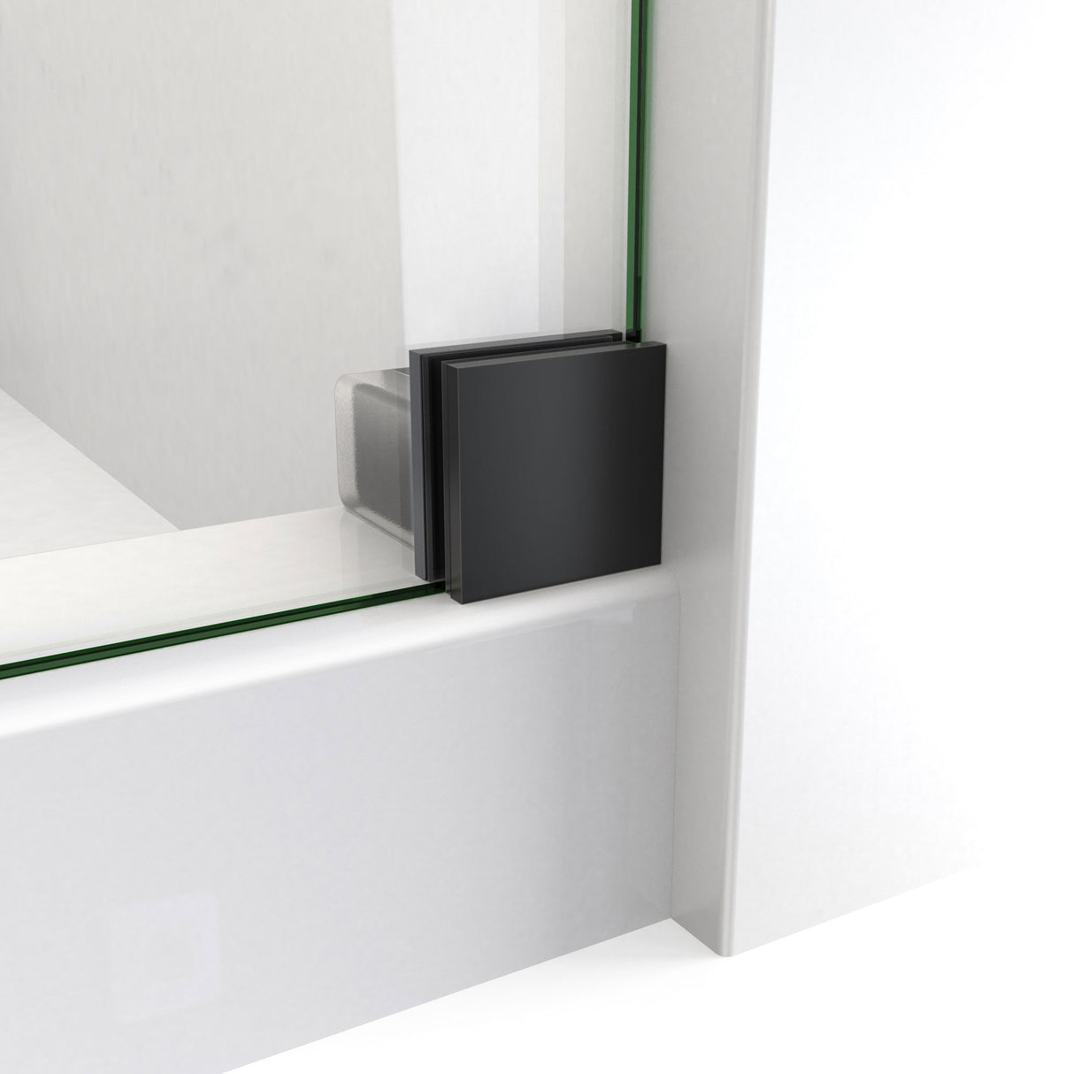 DreamLine Enigma-X 32 1/2 in. D x 60 3/8 in. W x 76 in. H Clear Sliding Shower Enclosure in Satin Black