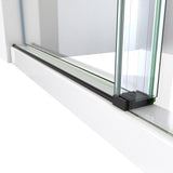 DreamLine Enigma-X 34 1/2 in. D x 60 3/8 in. W x 76 in. H Clear Sliding Shower Enclosure in Satin Black
