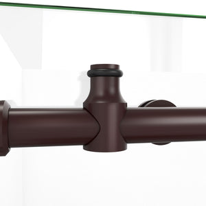DreamLine Enigma-X 68-72 in. W x 76 in. H Clear Sliding Shower Door in Oil Rubbed Bronze