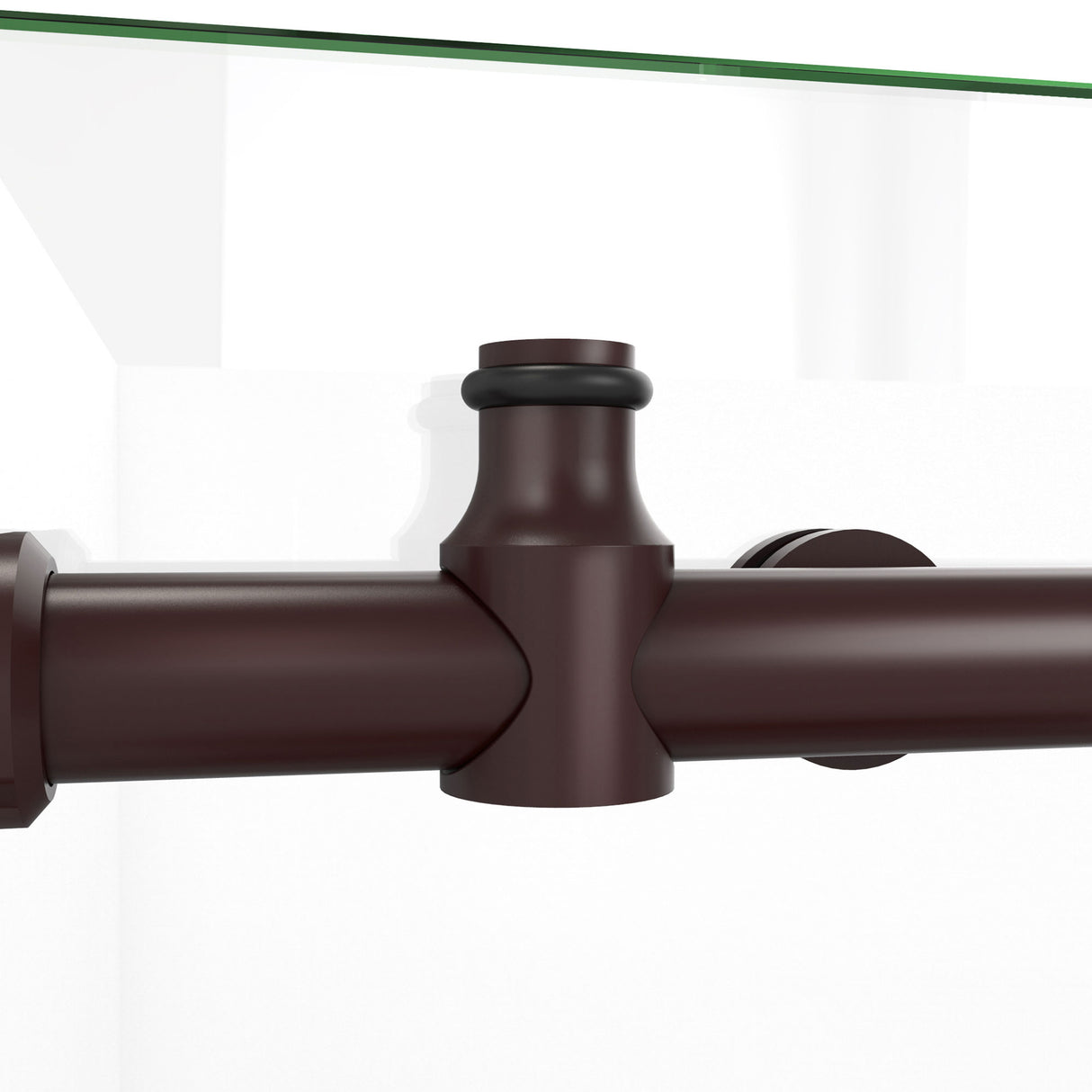 DreamLine Enigma-X 34 1/2 in. D x 72 3/8 in. W x 76 in. H Clear Sliding Shower Enclosure in Oil Rubbed Bronze