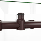 DreamLine Enigma-X 32 1/2 in. D x 48 3/8 in. W x 76 in. H Clear Sliding Shower Enclosure in Oil Rubbed Bronze