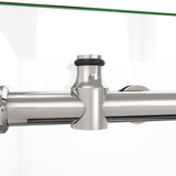 DreamLine Enigma-X 32 1/2 in. D x 60 3/8 in. W x 76 in. H Clear Sliding Shower Enclosure in Polished Stainless Steel