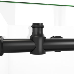 DreamLine Enigma-X 32 1/2 in. D x 60 3/8 in. W x 76 in. H Clear Sliding Shower Enclosure in Satin Black