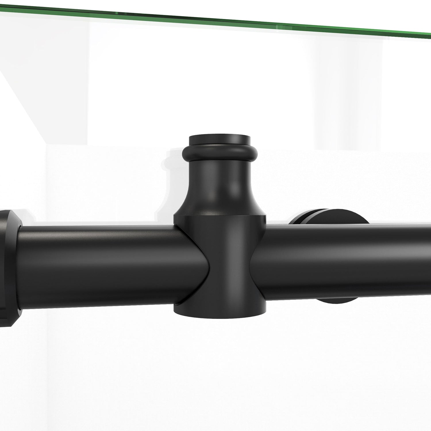 DreamLine Enigma-X 32 1/2 in. D x 72 3/8 in. W x 76 in. H Clear Sliding Shower Enclosure in Satin Black