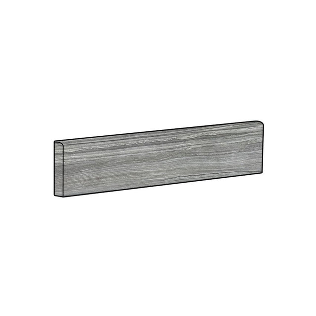 Anatolia Tile 3X12 Bullnose Eramosa Carbon Matte Porcelain Trim 69-940  - premium natural stone mosaic tile from Anatolia Tile, available at PoshHaus showroom in Keene, NH