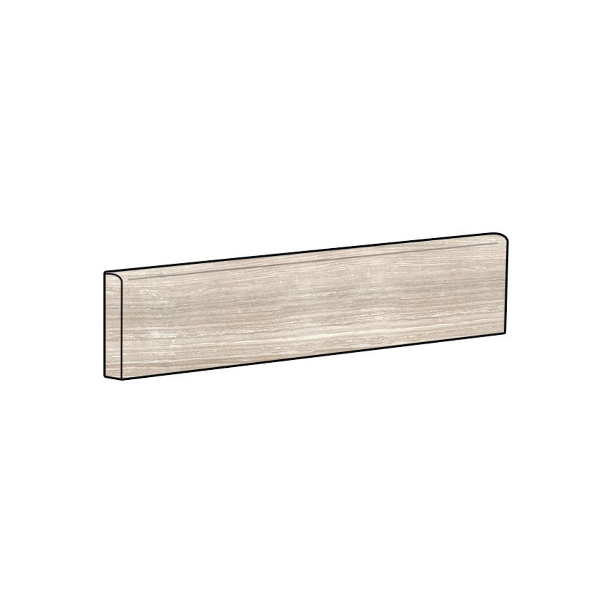 Anatolia Tile 3X12 Bullnose Eramosa Clay Matte Porcelain Trim 69-942  - premium natural stone mosaic tile from Anatolia Tile, available at PoshHaus showroom in Keene, NH