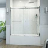 DreamLine Essence-H 56-60 in. W x 60 in. H Semi-Frameless Bypass Tub Door in Chrome