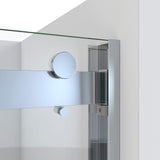 DreamLine Essence-H 56-60 in. W x 60 in. H Semi-Frameless Bypass Tub Door in Chrome