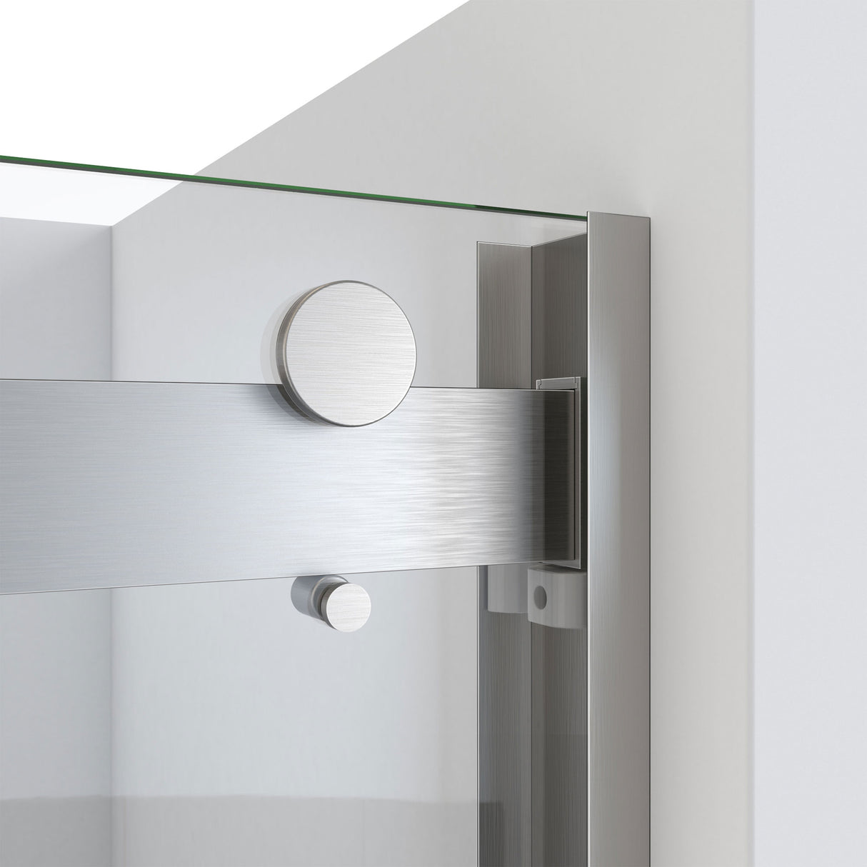 DreamLine Essence-H 56-60 in. W x 60 in. H Semi-Frameless Bypass Tub Door in Brushed Nickel