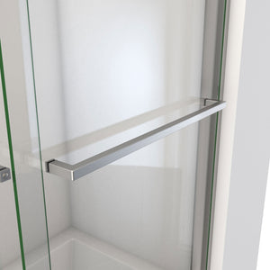 DreamLine Essence-H 56-60 in. W x 60 in. H Semi-Frameless Bypass Tub Door in Brushed Nickel