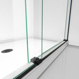 DreamLine Essence 56-60 in. W x 76 in. H Frameless Bypass Shower Door in Satin Black