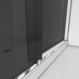 DreamLine Essence 44-48 in. W x 76 in. H Frameless Smoke Gray Glass Bypass Shower Door in Chrome