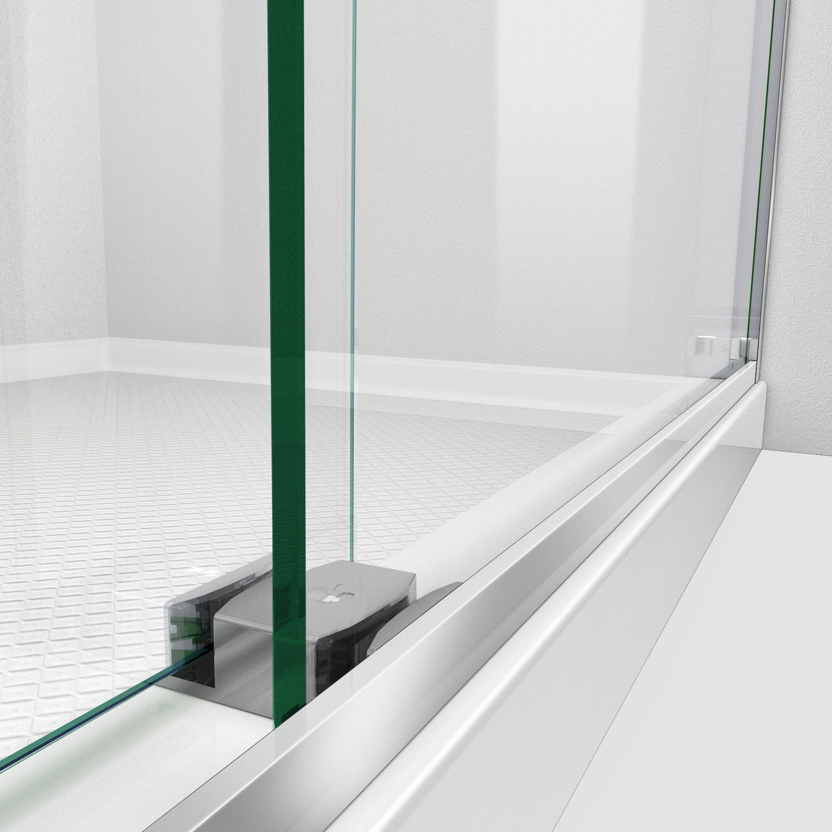 DreamLine Essence-H 44-48 in. W x 76 in. H Semi-Frameless Bypass Shower Door in Chrome