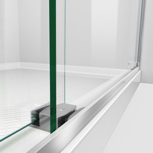 DreamLine Essence-H 44-48 in. W x 76 in. H Semi-Frameless Bypass Shower Door in Chrome