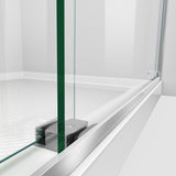 DreamLine Essence-H 44-48 in. W x 76 in. H Semi-Frameless Bypass Shower Door in Chrome and Gray Glass