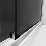 DreamLine Essence-H 44-48 in. W x 76 in. H Semi-Frameless Bypass Shower Door in Brushed Nickel and Gray Glass