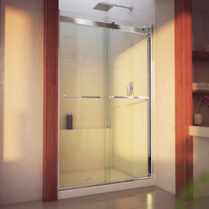 DreamLine Essence-H 44-48 in. W x 76 in. H Semi-Frameless Bypass Shower Door in Chrome