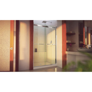 DreamLine Essence-H 44-48 in. W x 76 in. H Semi-Frameless Bypass Shower Door in Chrome