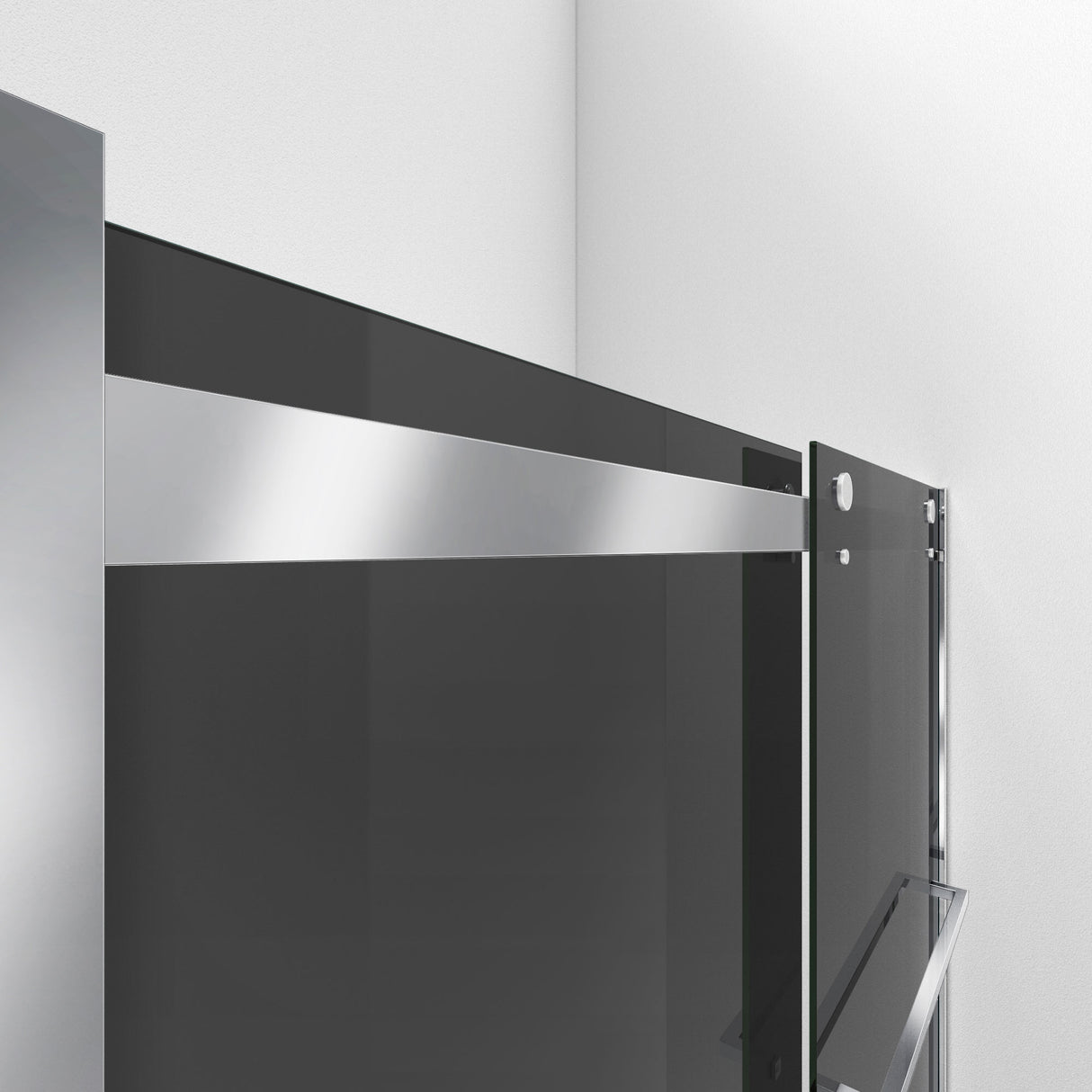 DreamLine Essence-H 56-60 in. W x 76 in. H Semi-Frameless Bypass Shower Door in Chrome and Gray Glass