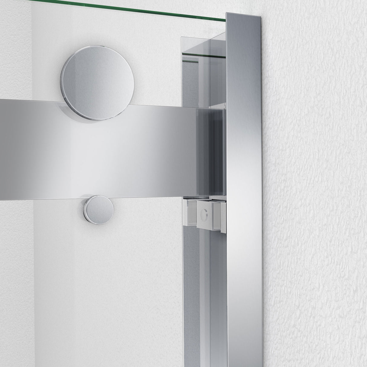 DreamLine Essence-H 44-48 in. W x 76 in. H Semi-Frameless Bypass Shower Door in Chrome